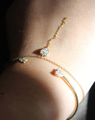  Stine A - J'adore Bangle Armbånd - Guldfarvet